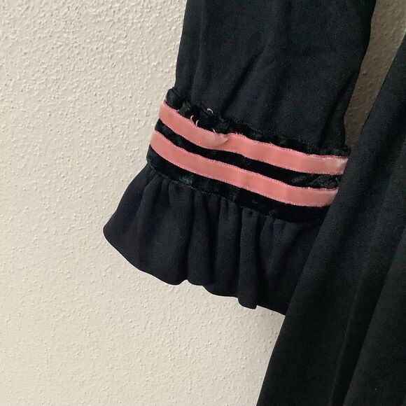 Handmade Vintage Retro Victorian Whimsigoth Witchy Dark Feminine Midi Dress XS - Picture 5 of 8